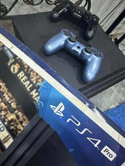 ps 4 pro 1tb all ok black colour with box
