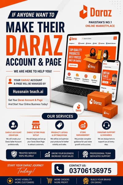 Daraz Seller Account Creation and Management