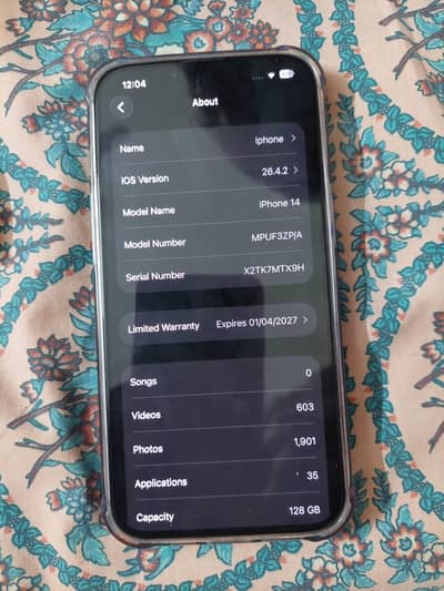 Iphone 14 pta approved Brand new 100% health