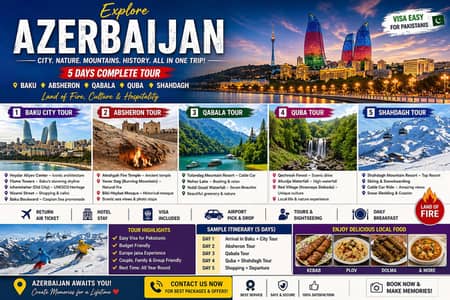 Azerbaijan Baku Tour Package – 4 Nights 5 Days