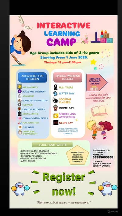 Interactive learning camp