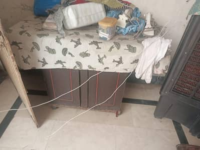 bad side table and iron table