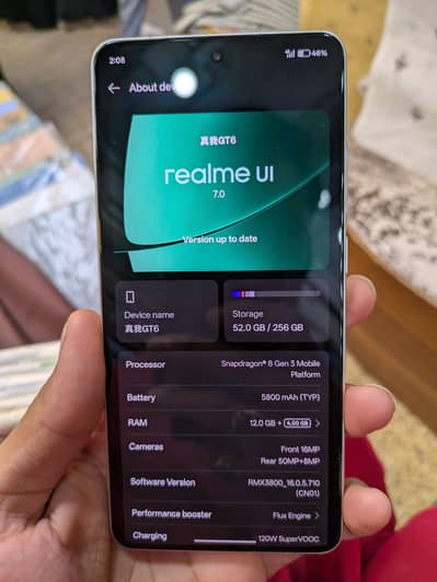 Realme GT 6 Non PTA with complete sim time  12-256
