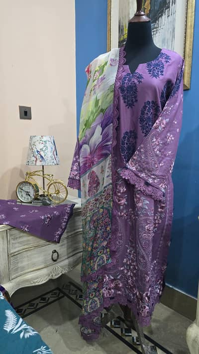 Zara Shah Jahan 3 Piece Embriodary Suit