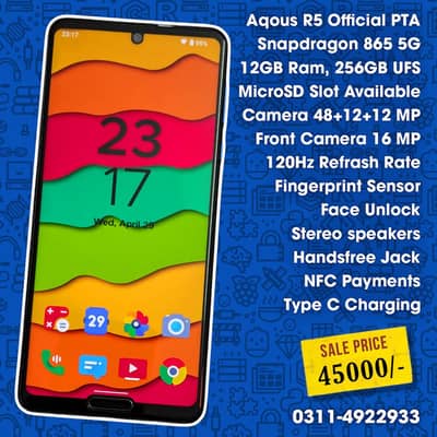 Snapdragon 865 5G Phone 12/256 Official Approved