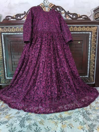 Pink Maxy with Dupatta