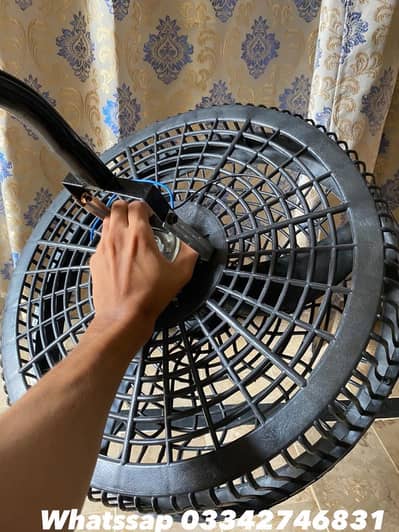 12V Fan with wall stand for sale new copper motor.