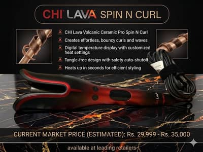 CHI Lava Pro Spin N Curl – Professional Automatic Hair Curler