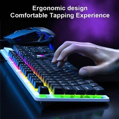 RGB Gaming Mouse Multicolor Portable ABS 50ml