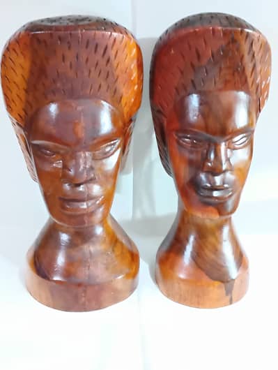Hand Carved Face Sculpture