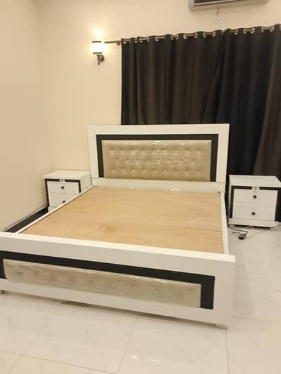 king size bed,side tables, dressing table,almari