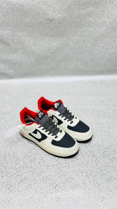 Air Force 1 Cream Black Sneakers in Karachi | Men Casual Shoes