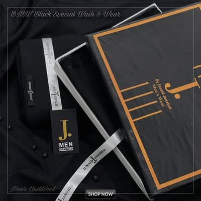 men wash & wear black  suit premium quality Pakistan