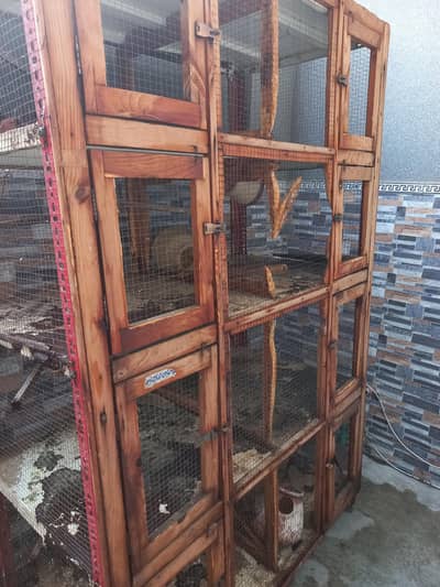 Iron and wood cage