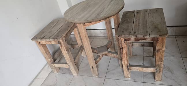 Wodden table set
