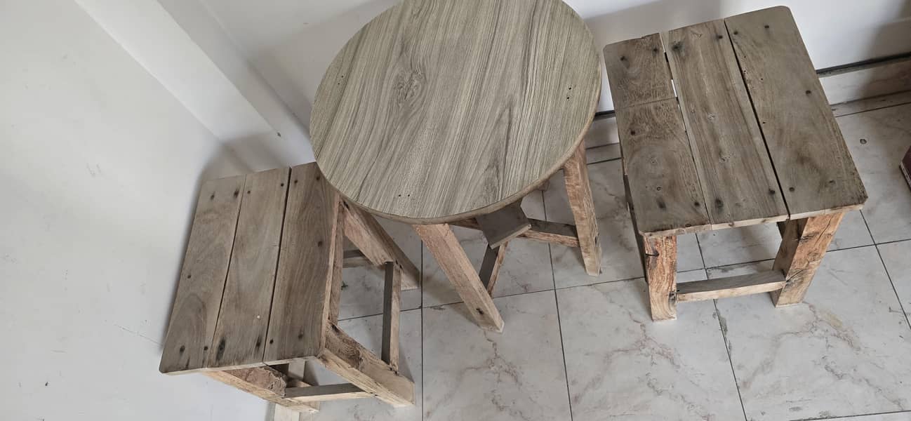 Wodden table set 2