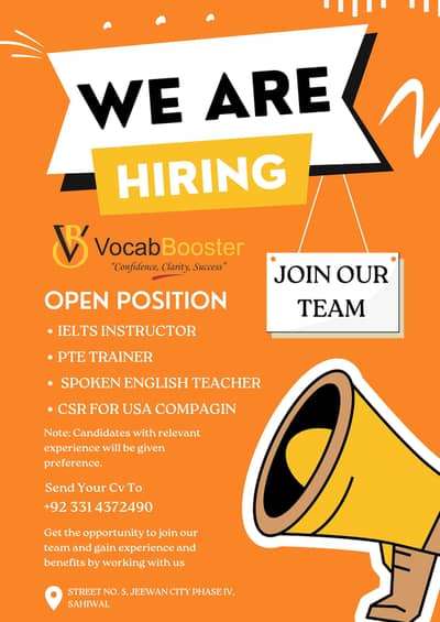 Elites/PTE Teacher & Customer Sales Representative