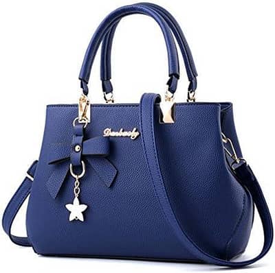 Elegant design handbag with hijabi girl art