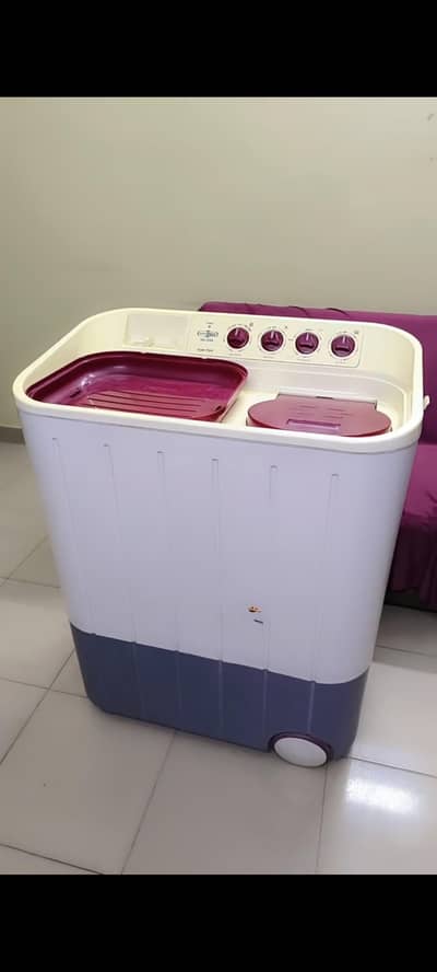 Super Asia semi automatic washing machine.