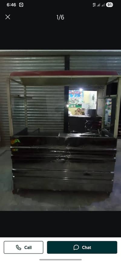 Shami Burger Counter with flayer