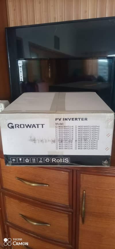 Box Pack Sealed Growatt Inverter 10 kw x2 pro model