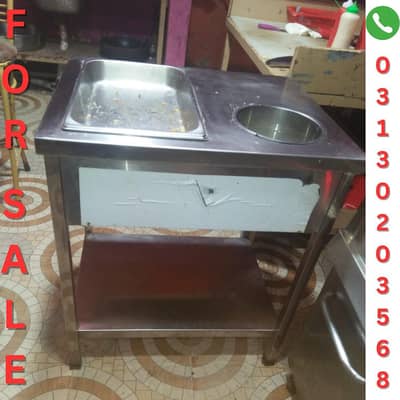 Stainless Steel Breading Table. / Fast Food Breading Table /Heavy Duty