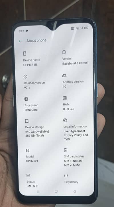 Oppo F15 8GB/256GB