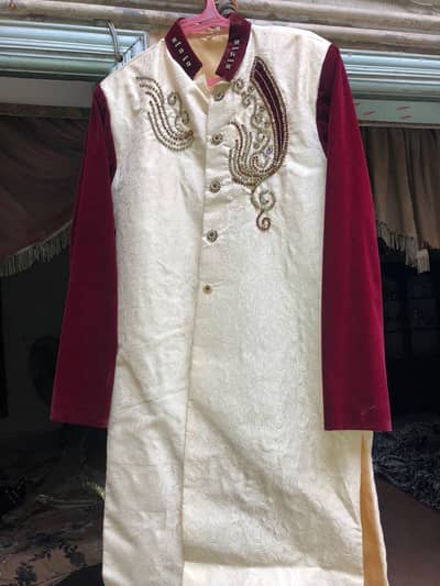 sherwani and kulaa for sharbala