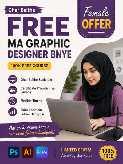 Graphic designer & Social media handling female home base