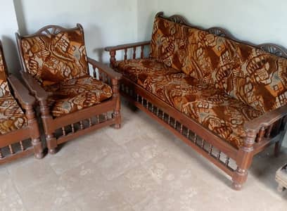 wood sofa five seater