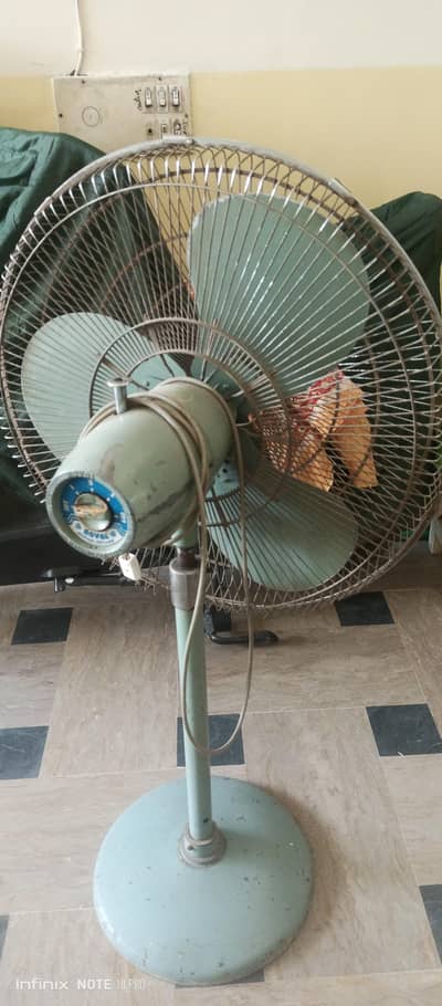 royal blue Pedestal fan 24