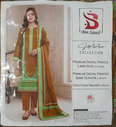 3 piece lawn suit unstiched