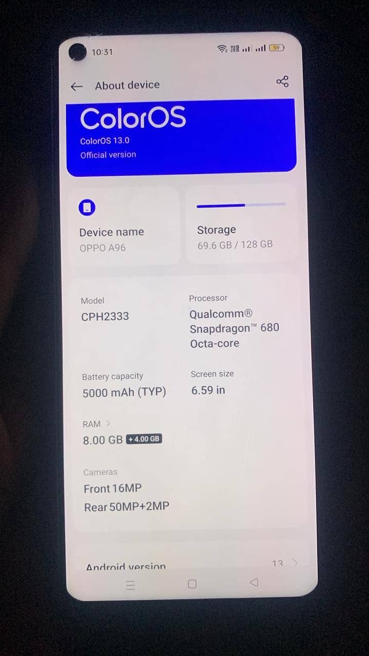 OPPO A96 1