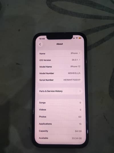 Iphone 12 Non Pta Mdm 64gb 10/10 condition