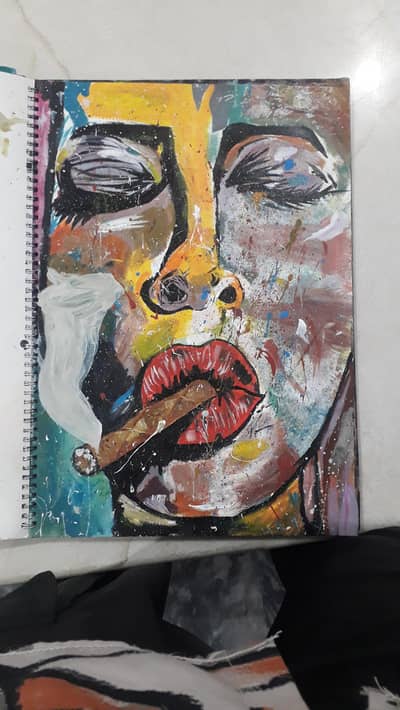 Handmade Abstract Face Painting