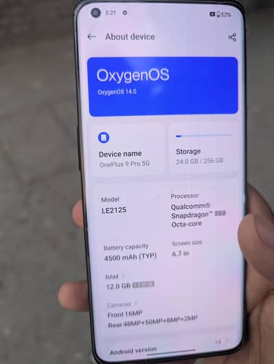 OnePlus 9pro 5g with box