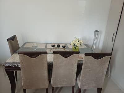 6 chair dining table sheesham wood