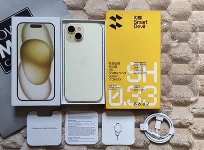 iPhone 15 jv 128gb Complete box 10/10 Jesa box sa abhi nikla ha