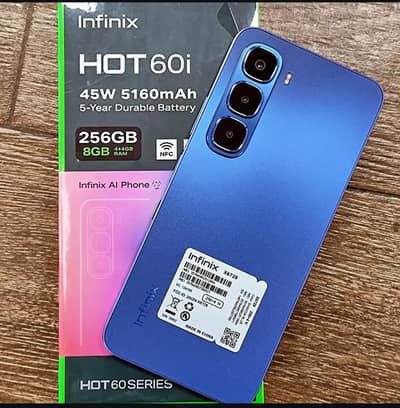 infinix hot 60i 8GB RAM 256 GB ROM