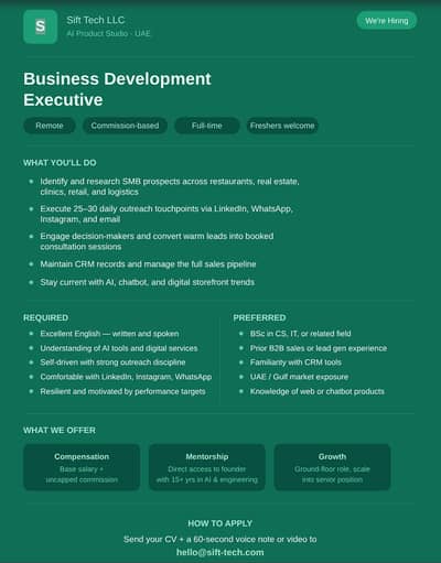 Business Development Executive — Remote