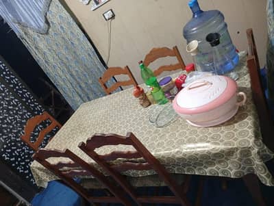 Dining Table with 6 Chairs (Used)