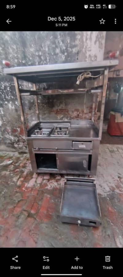  Burger & Fries Counter For Sale  