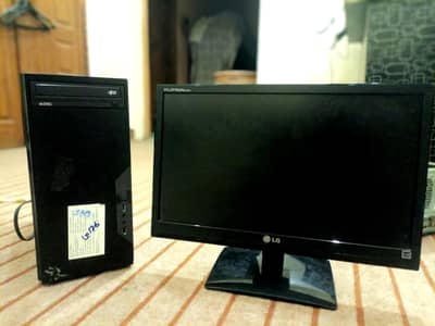Core i7 4gen|RX 560 |with lcd 20 inch
