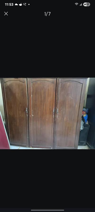 wooden wardrobe for sale