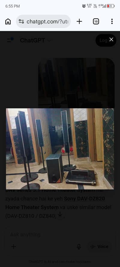 Sony music system DZ777