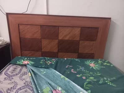 A used single  bed with 8 inch madeicated mattress for sale