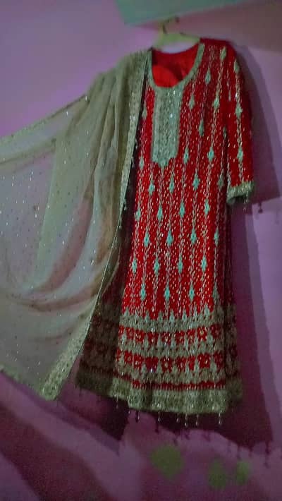 bridal frock 3 piece