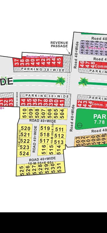 Corner 14 Marla plot available for sale in sunflower block