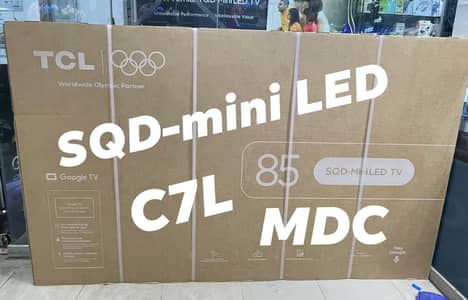 C7L SQD-mini LED TCL 85" 75'" 65" 98" Available