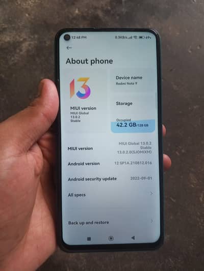 Xiaomi Redmi note 9